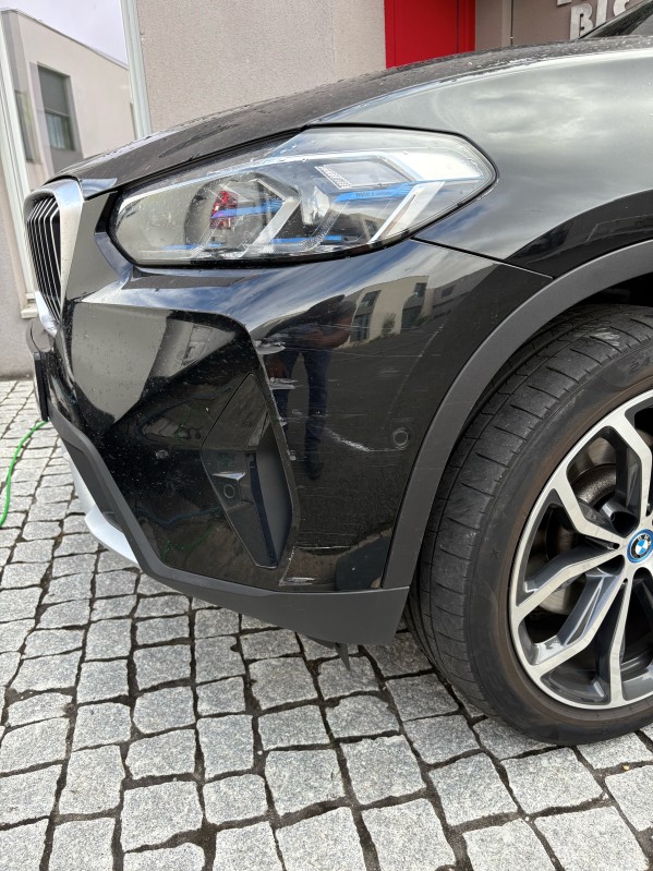 rayure pare choc bmw x3