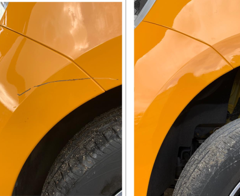 RAYURE PARE CHOC RENAULT TWINGO