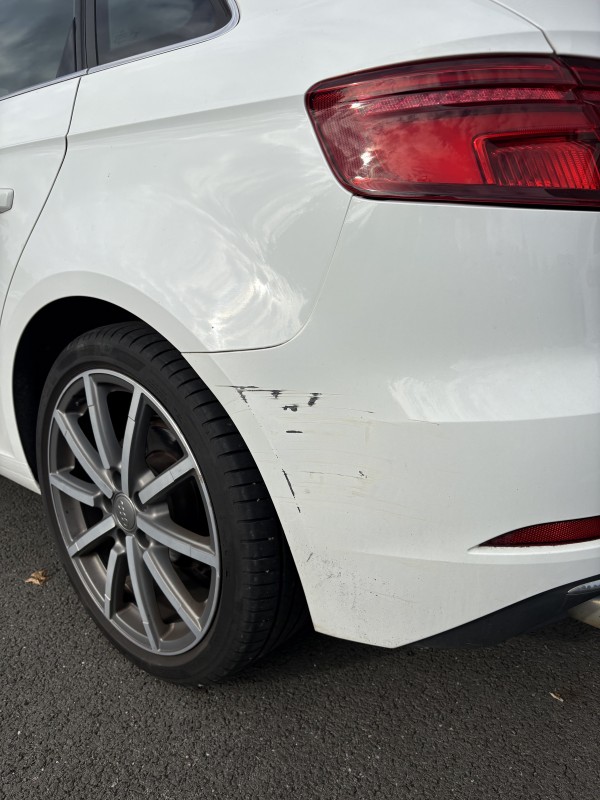 rayure profonde pare choc audi a3