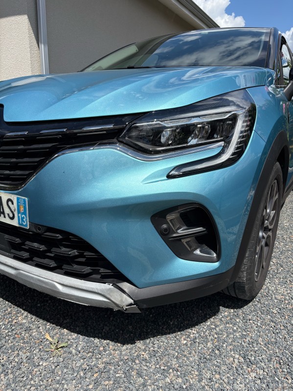 reparation rayure pare choc renault captur