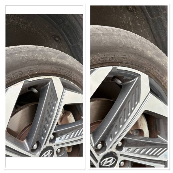 avant après jante hyundai tucson